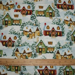 Cotton Winter Cottage by Susan Wheeler